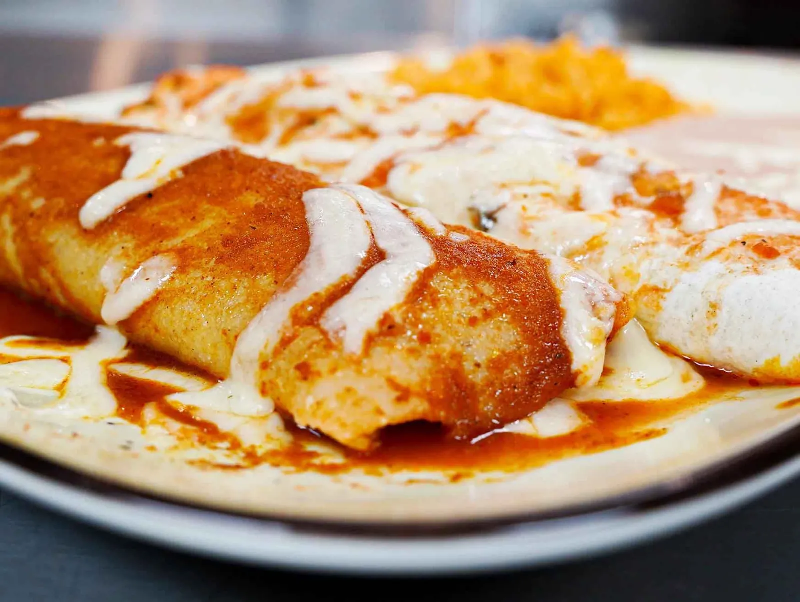 Cheesy enchiladas